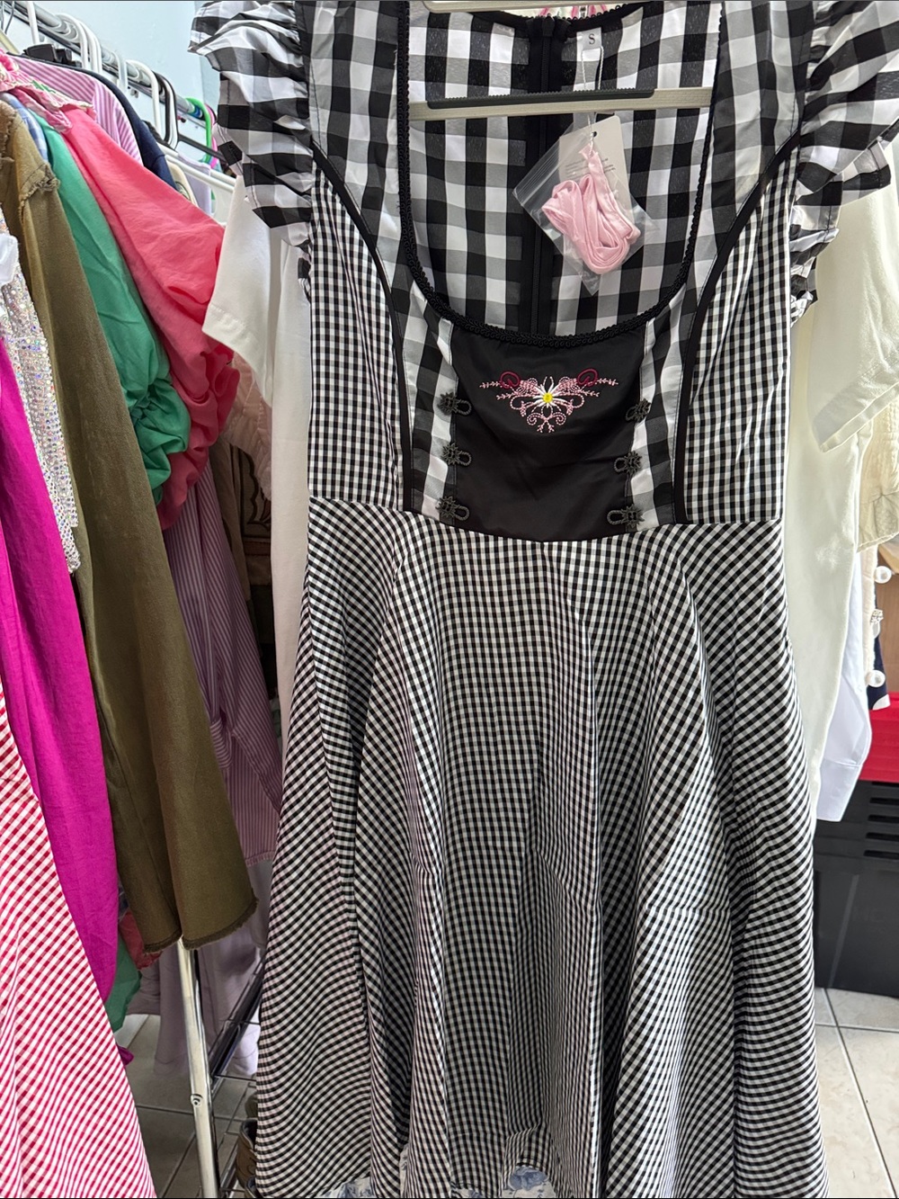 Renaissance/Octoberfest Dress with Apron and lacing